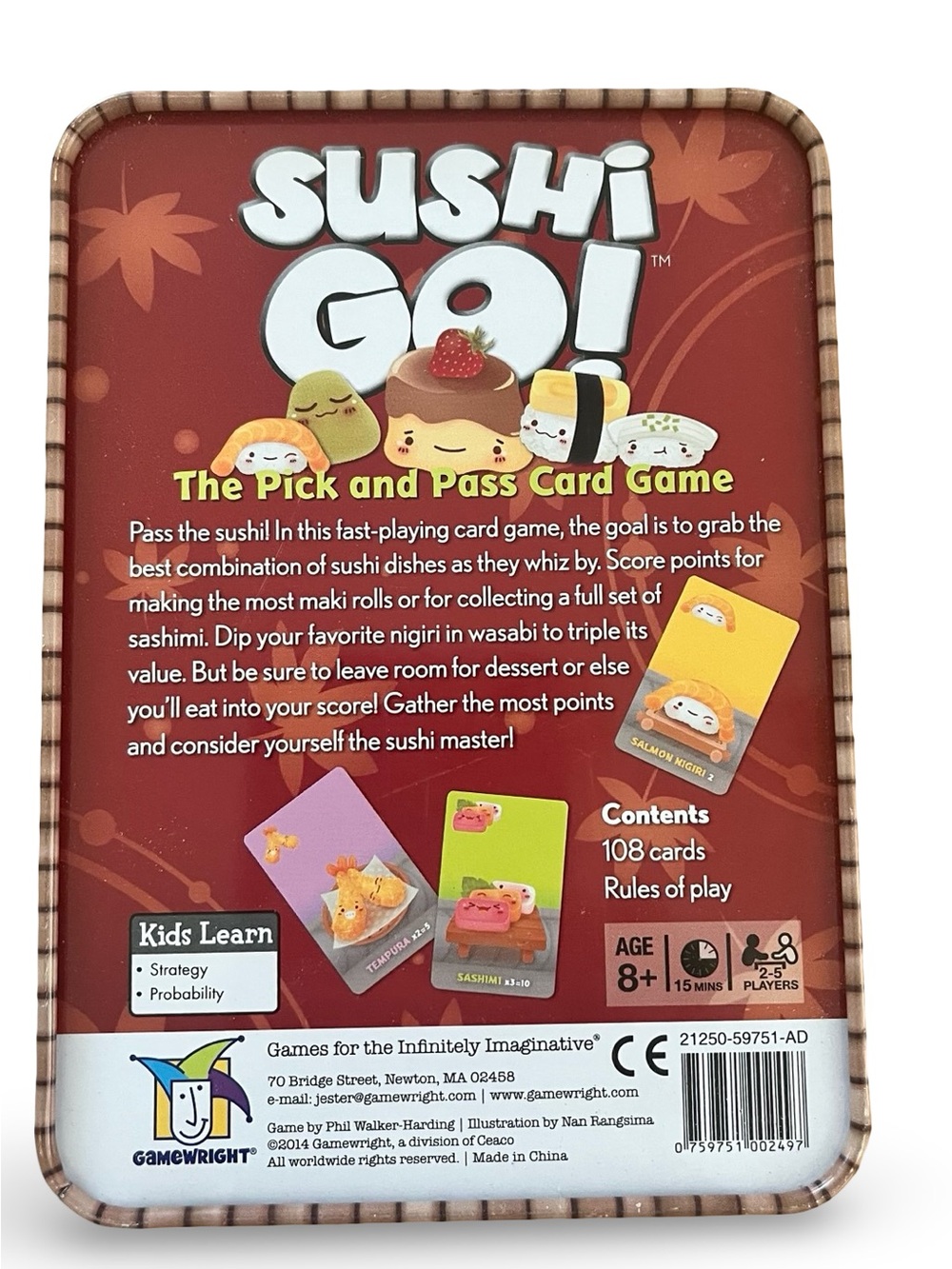Sushi Go! Card Game Tin - Picture 2 of 4